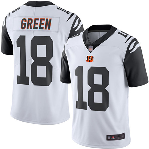 Cincinnati Bengals Limited White Men A J  Green Jersey NFL Footballl #18 Rush Vapor Untouchable->cincinnati bengals->NFL Jersey